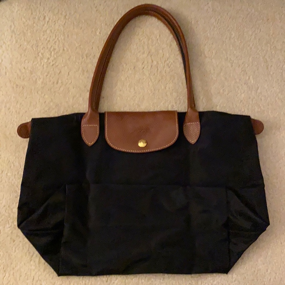 Longchamp black Le pliage small
